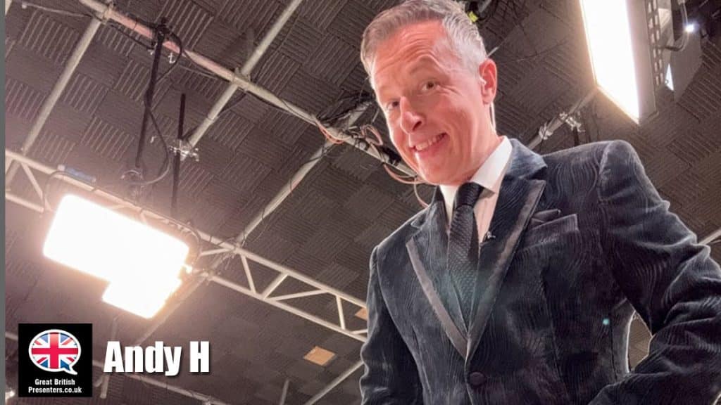Andy H hire presenter speaker book at agent Great British Presenters