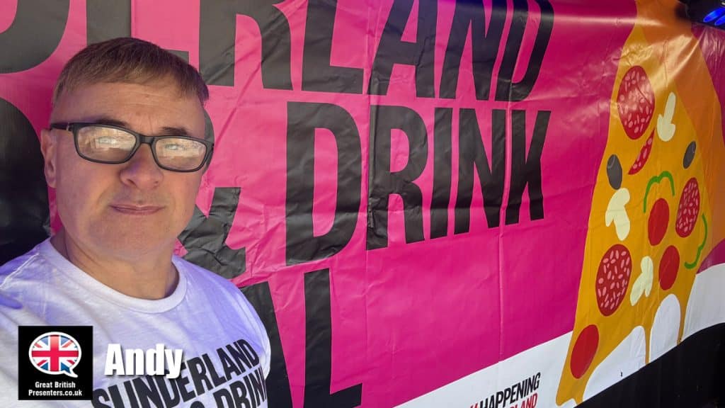 Andy hire presenter speaker book at agent Great British Presenters