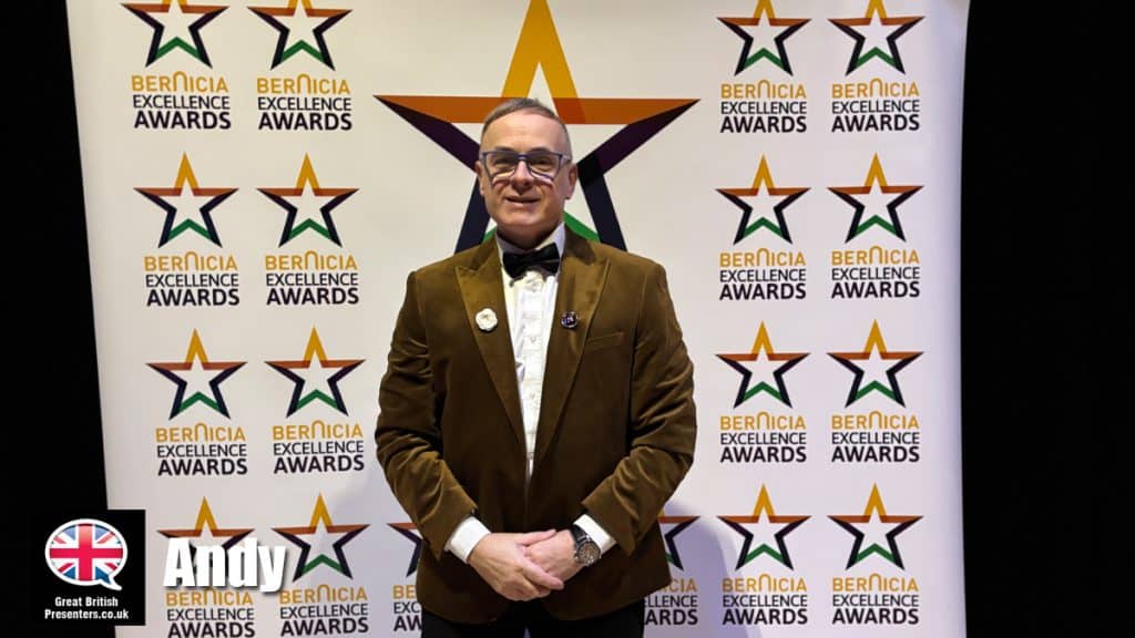 Andy hire presenter speaker book at agent Great British Presenters