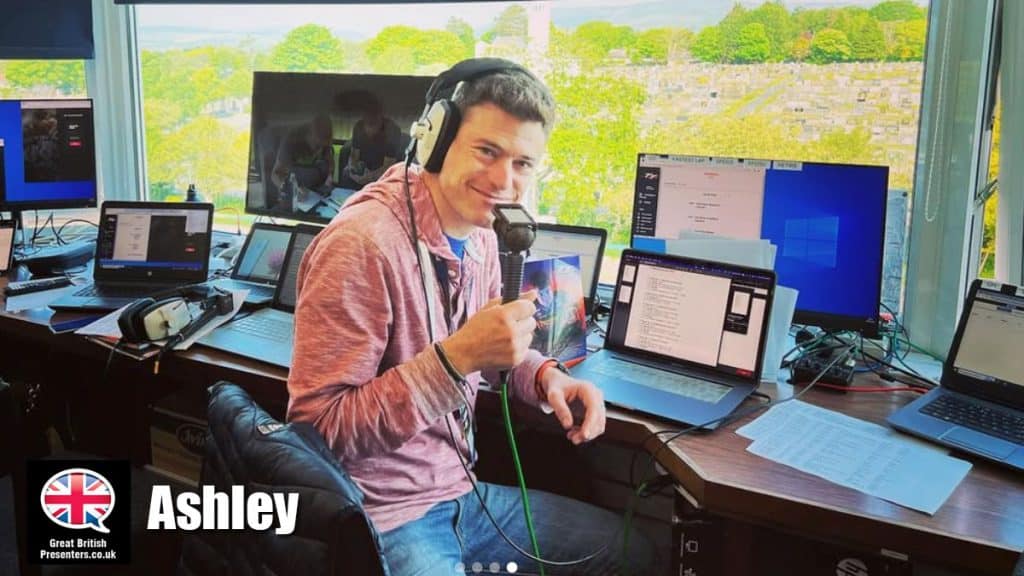 Ashley hire TV Presenter speaker book at agent Great British Presenters
