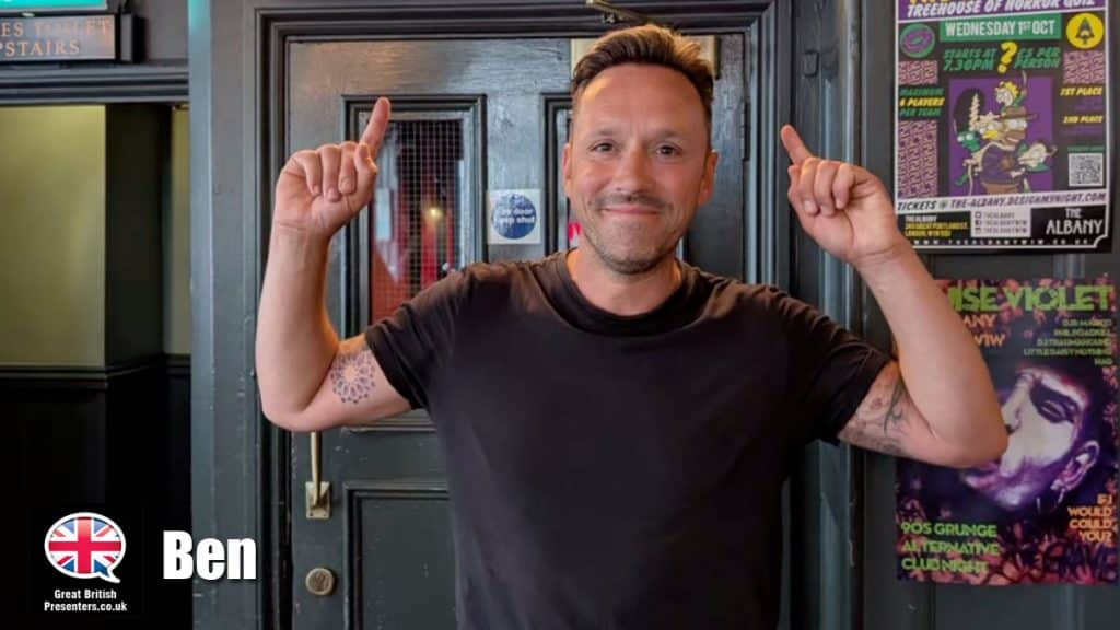 Ben Keenan hire presenter speaker book at agent Great British Presenters