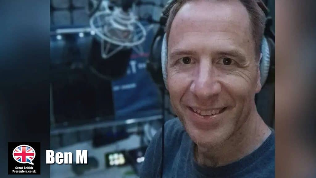 Ben Mcauley hire voice actor speaker book at agent Great British Presenters