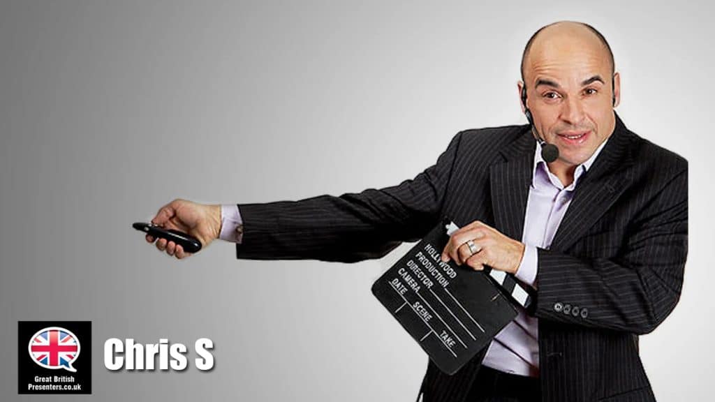 Chris hire presenter speaker book at agent Great British Presenters