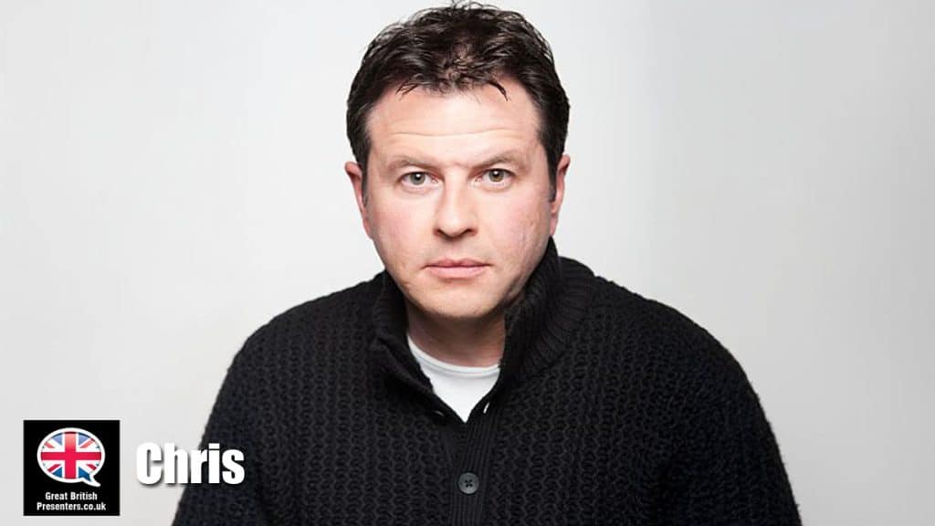Chris hire presenter speaker book at agent Great British Presenters