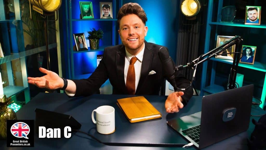 Dan C hire presenter speaker book at agent Great British Presenters
