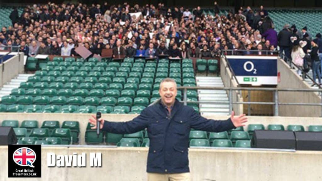 David M hire presenter speaker book at agent Great British Presenters