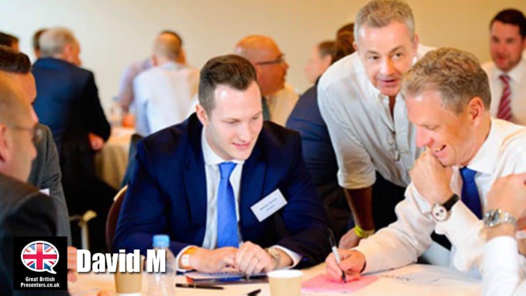 David M hire presenter speaker book at agent Great British Presenters