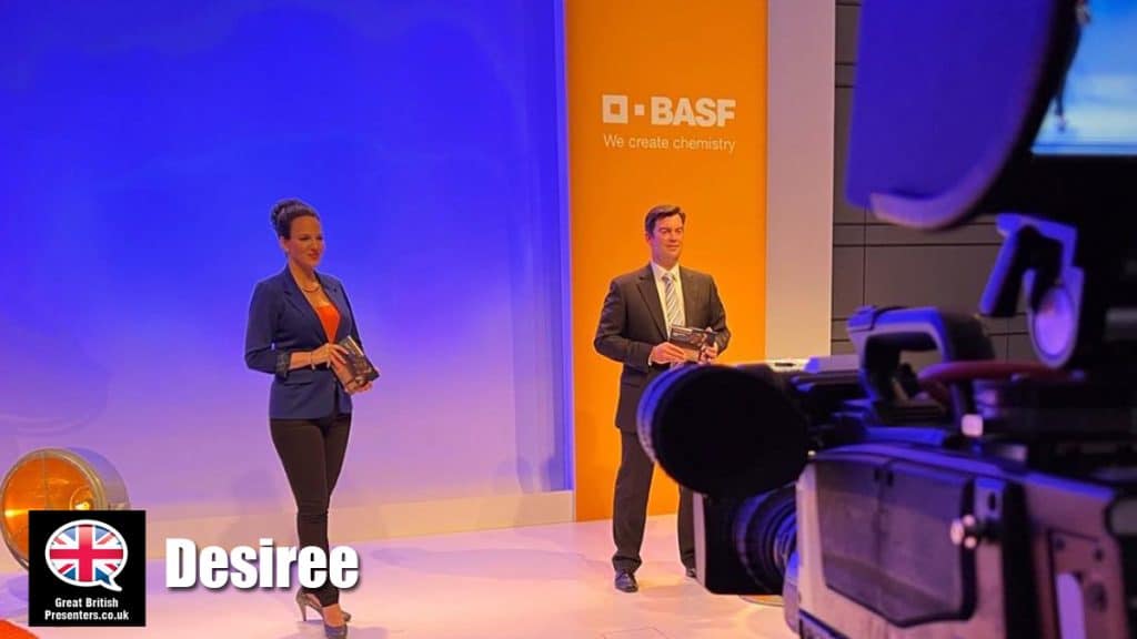 Desiree hire presenter speaker book at agent Great British Presenters