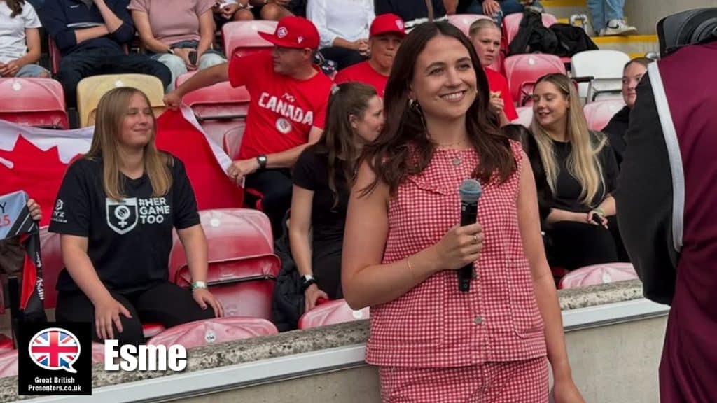 Esme hire radio presenter speaker book at agent Great British Presenters