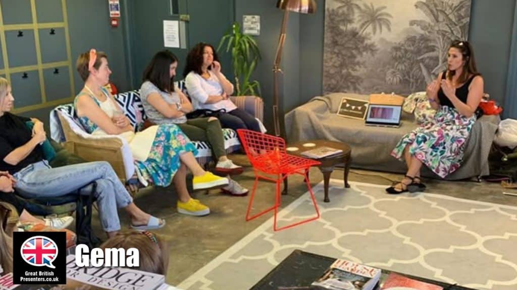 Gema hire presenter speaker book at agent Great British Presenters