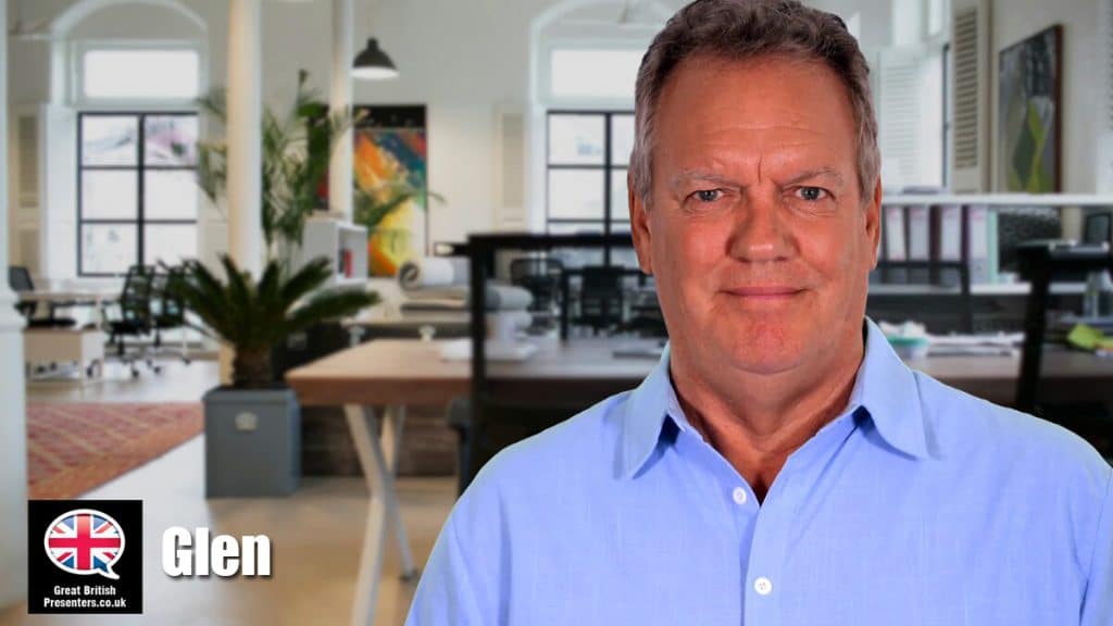 Glen hire TV Presenter speaker book at agent Great British Presenters