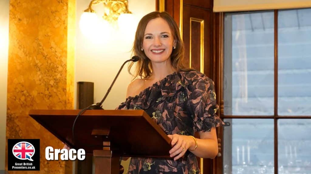 Grace Forell hire TV presenter speaker book at agent Great British Presenters