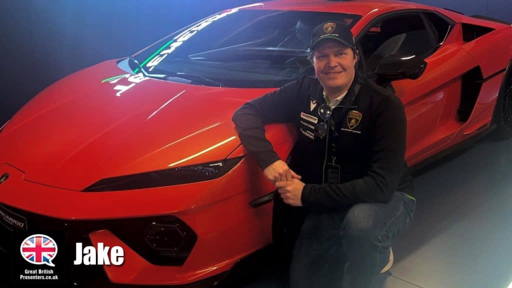 Jake hire motorsport speaker book at agent Great British Presenters