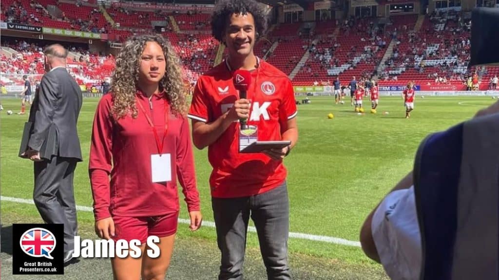 James S hire film reporter speaker book at agent Great British Presenters