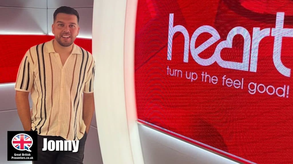 Jonny hire radio presenter speaker book at agent Great British Presenters