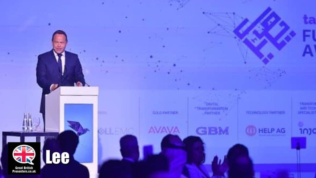 Lee Clark hire presenter speaker book at agent Great British Presenters