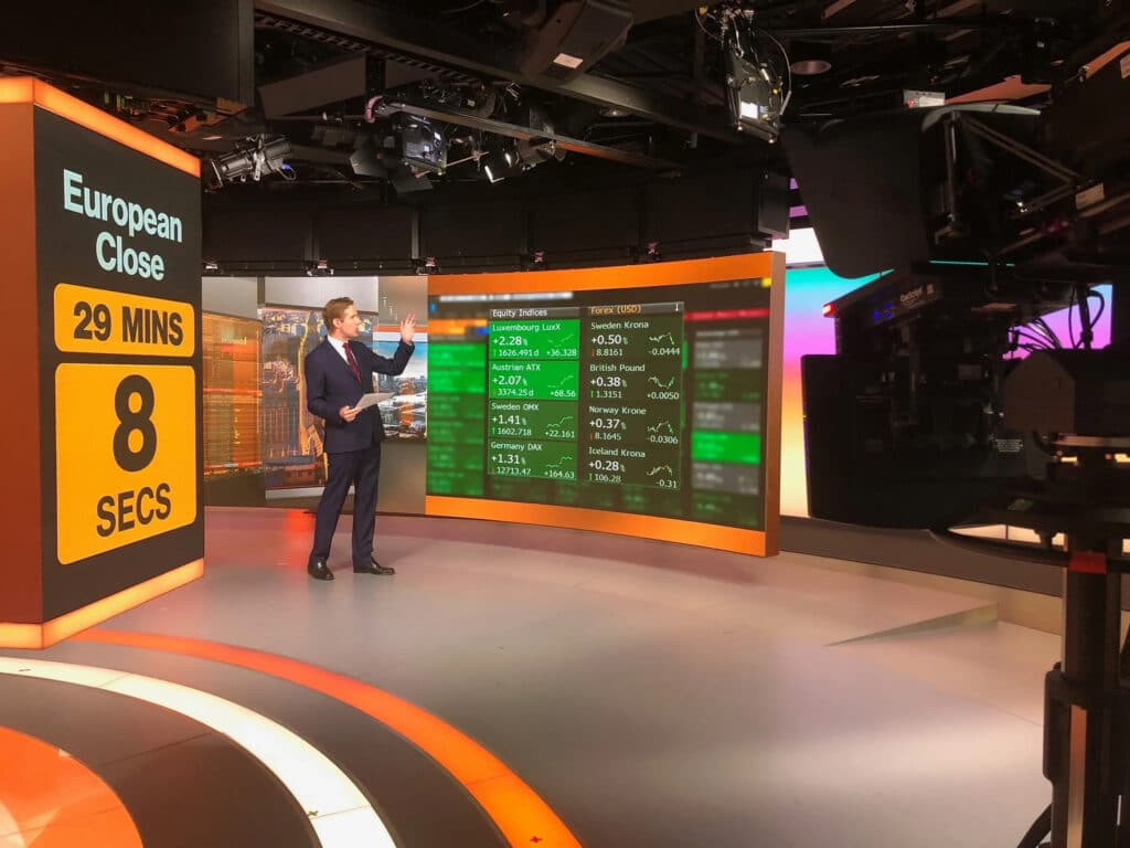 Mark Barton Bloomberg TV Business News Broadcaster anchor journalist at Great British Presenters