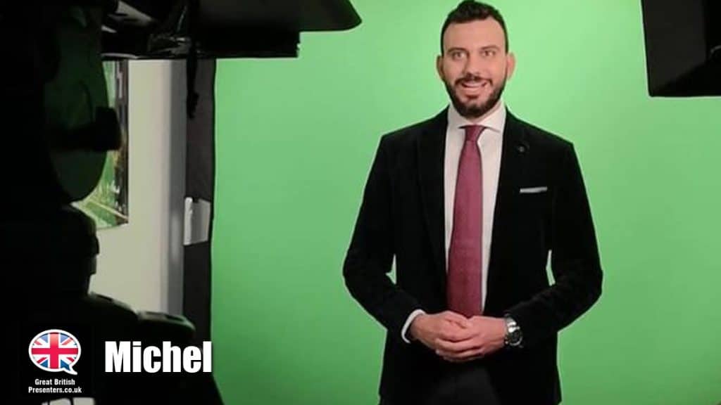 Michel hire TV Presenter speaker book at agent Great British Presenters