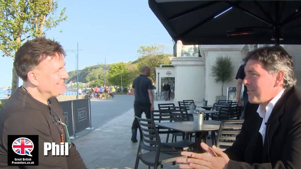 Phil hire radio speaker book at agent Great British Presenters