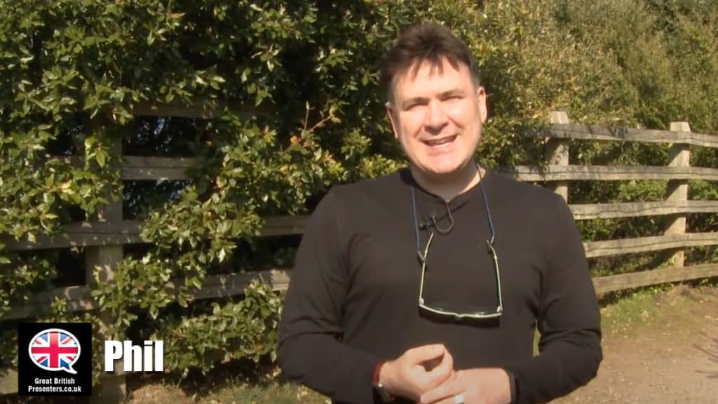 Phil hire radio speaker book at agent Great British Presenters