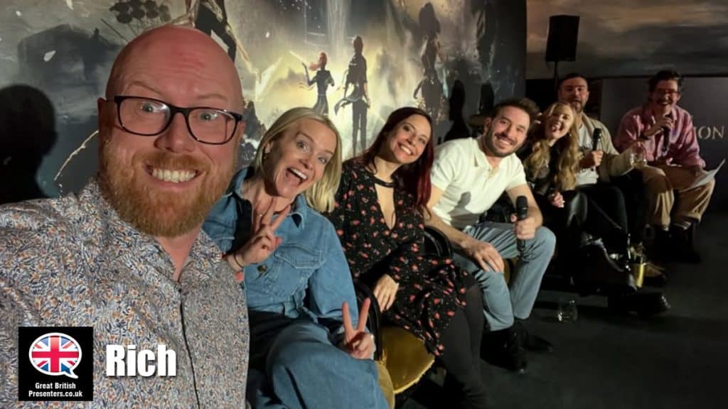 Rich hire actor speaker book at agent Great British Presenters