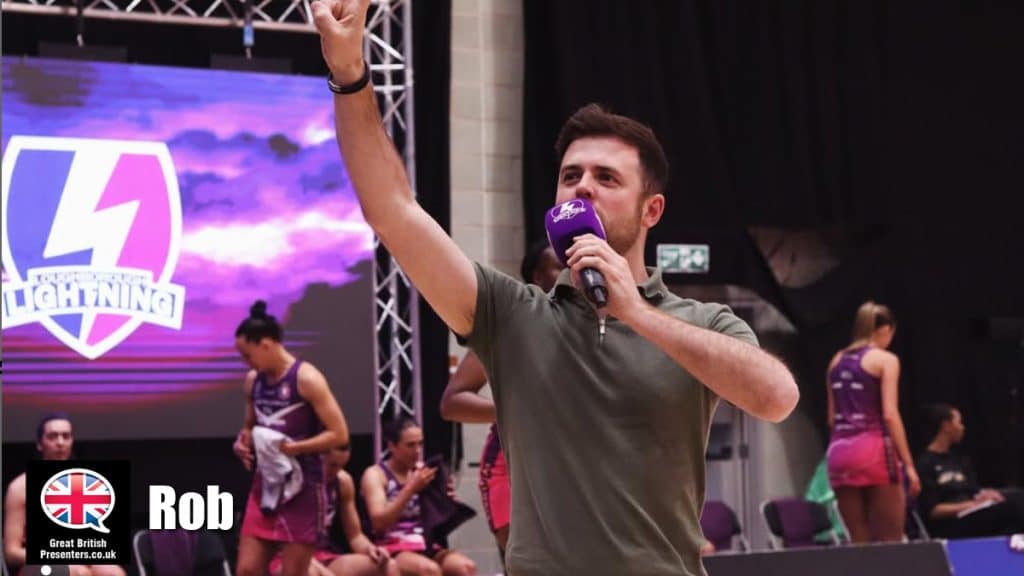 Rob hire sports presenter speaker book at agent Great British Presenters