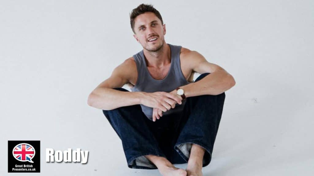 Roddy hire designer speaker book at agent Great British Presenters