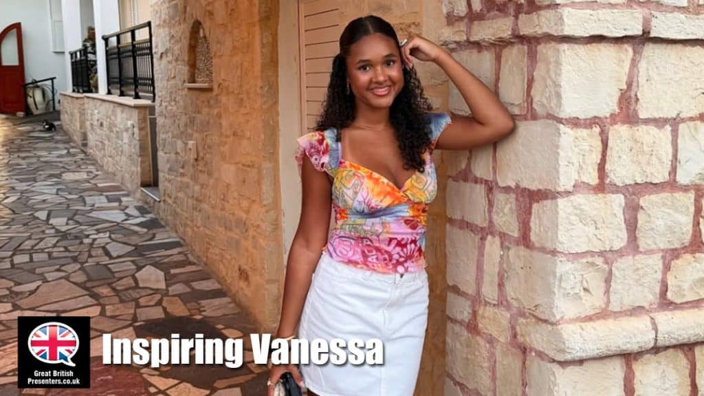 Vanessa hire motivational speaker book at agent Great British Presenters