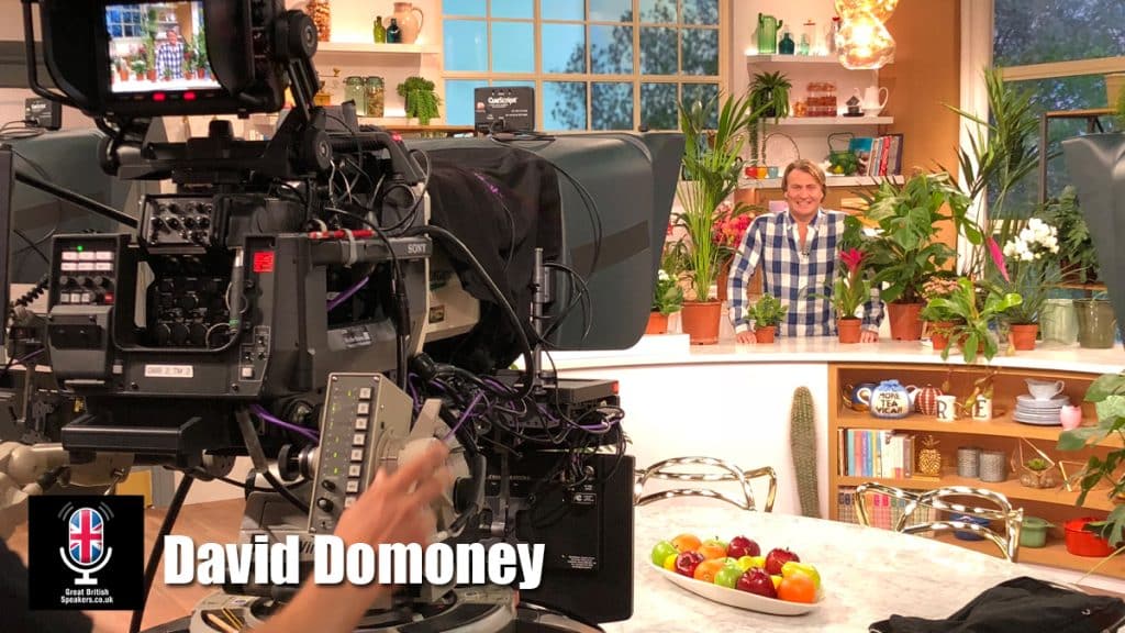David Domoney hire entrepreneur speaker book at agent Great British Speakers