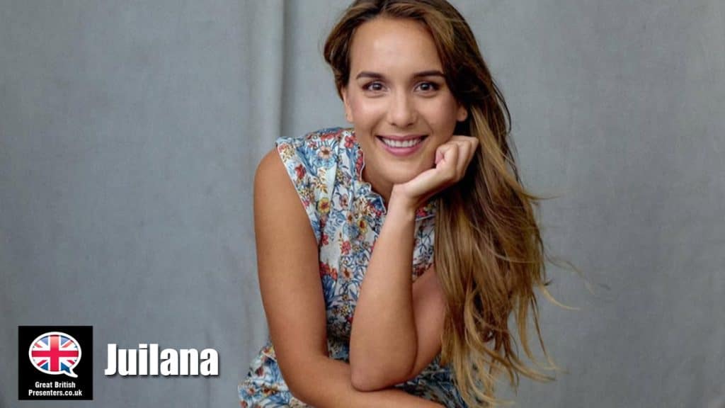 Juliana hire Brazilian speaker book at agent Great British Presenters