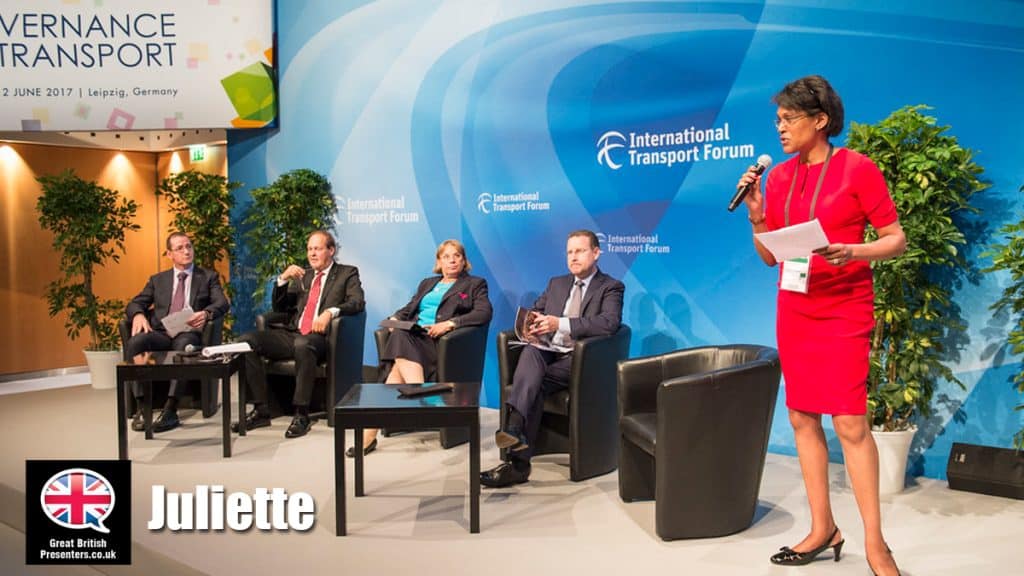 Juliette hire journalist speaker book at agent Great British Presenters