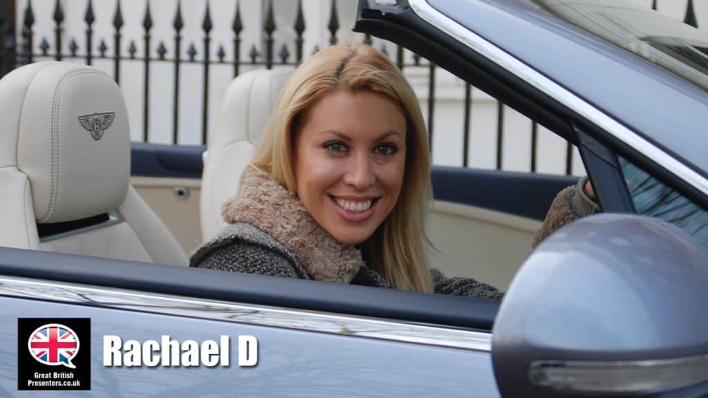 Rachael D hire presenter speaker book at agent Great British Presenter
