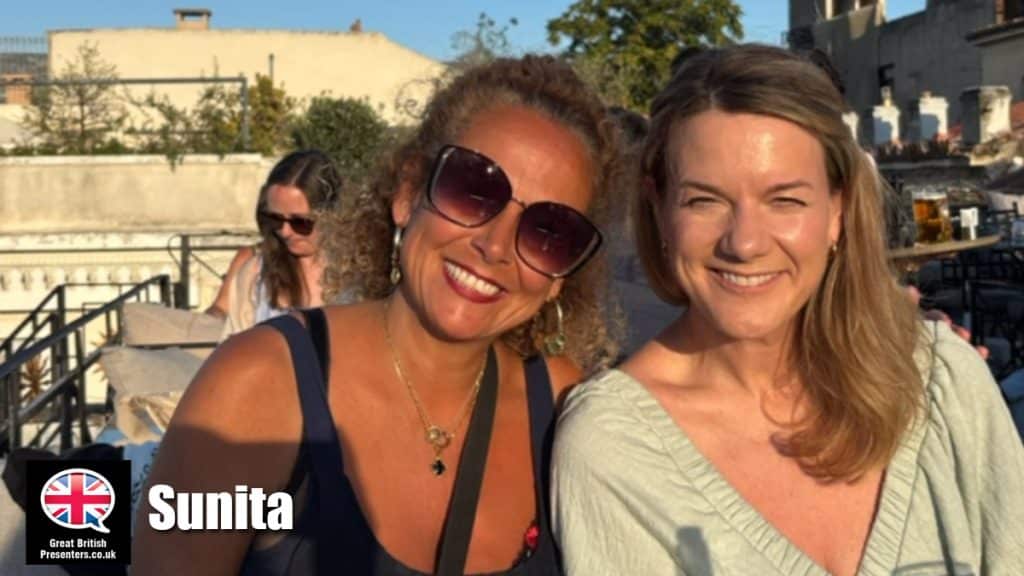 Sunita hire presenter speaker book at agent Great British Presenters