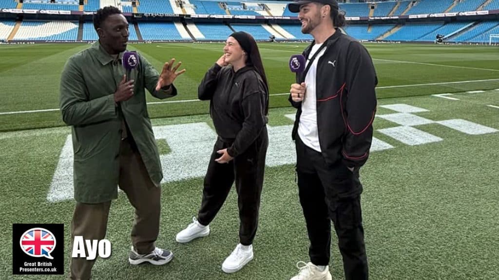 Ayo Akinwolere hire TV Presenter speaker book at agent Great British Presenters