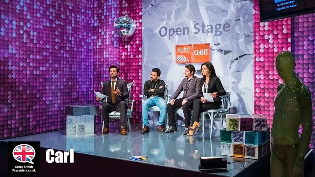 Carl Nasman hire presenter speaker book at agent Great British Presenters