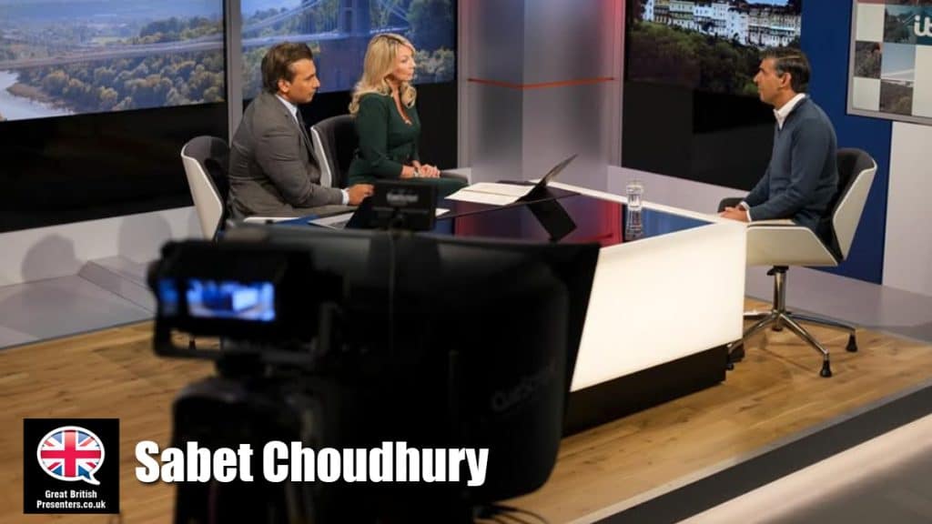 Sabet Choudhury hire TV Presenter speaker book at agent Great British Presenters.psd