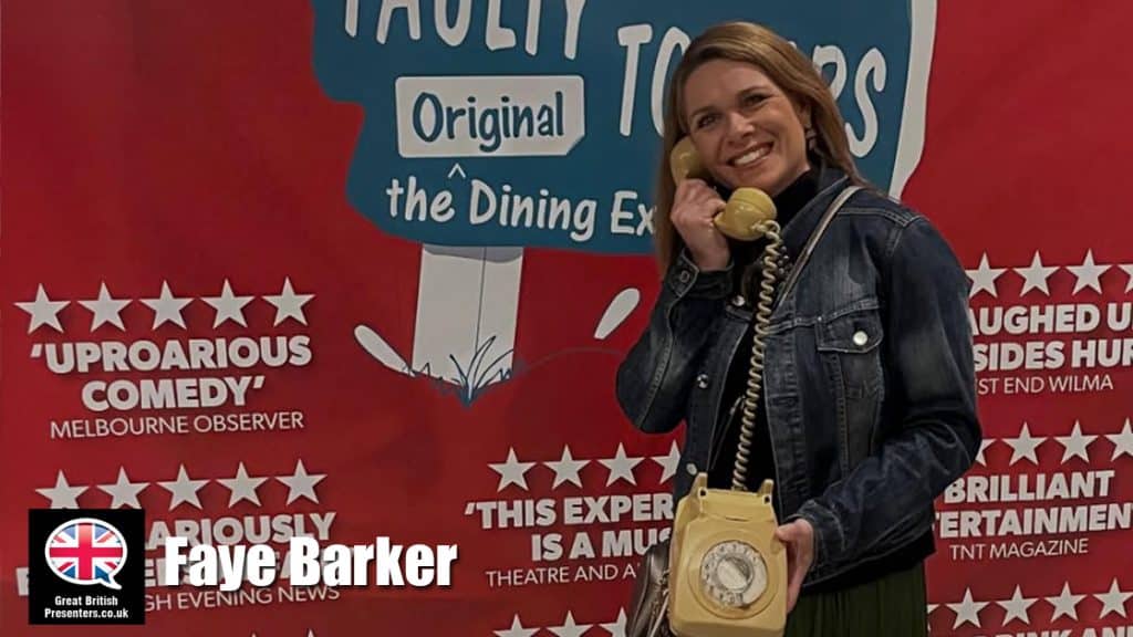 Faye Barker hire journalist speaker book at agent Great British Presenters