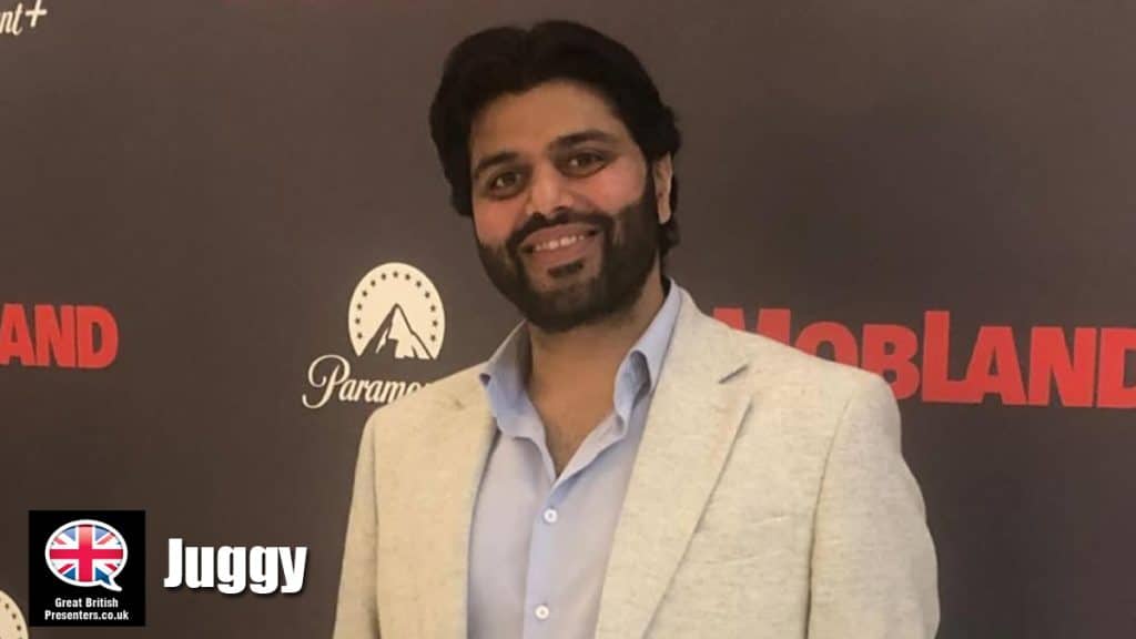 Juggy hire presenter speakers book at agent Great British Presenters