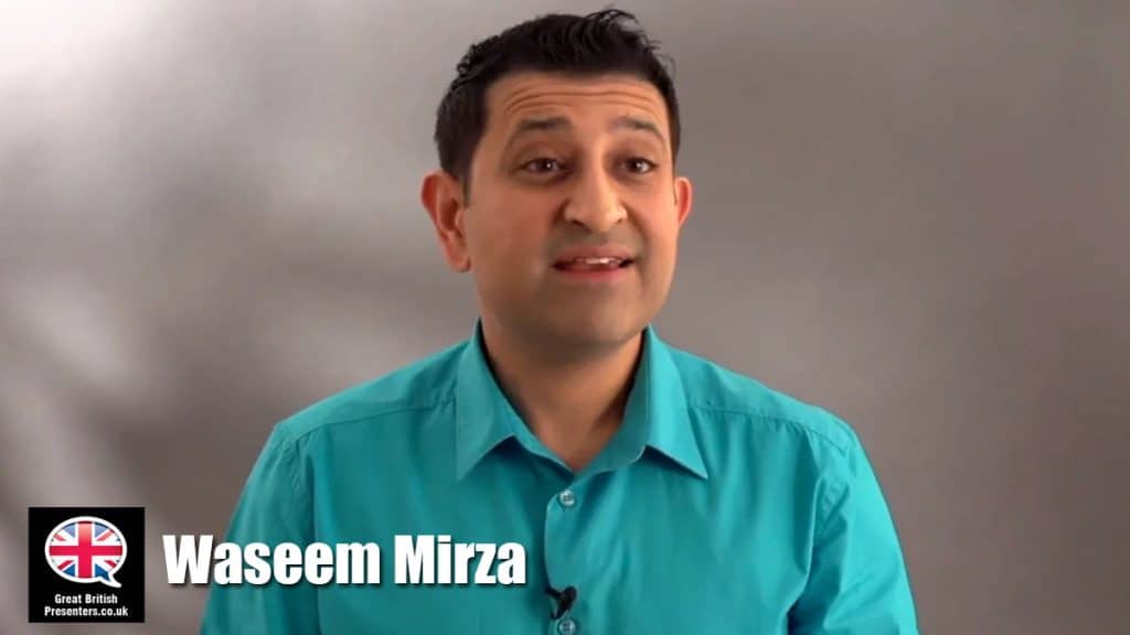 Waseem Mirza hire actor speaker book at agent Great British Presenters