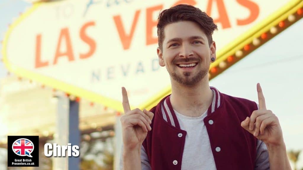 Chris hire presenter speaker book at agent Great British Presenters