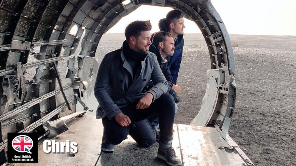 Chris hire presenter speaker book at agent Great British Presenters