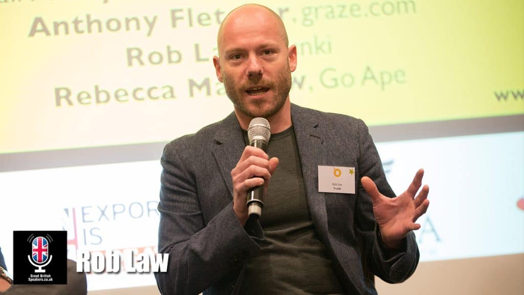 Rob Law hire Author speaker book at agent Great British Speakers
