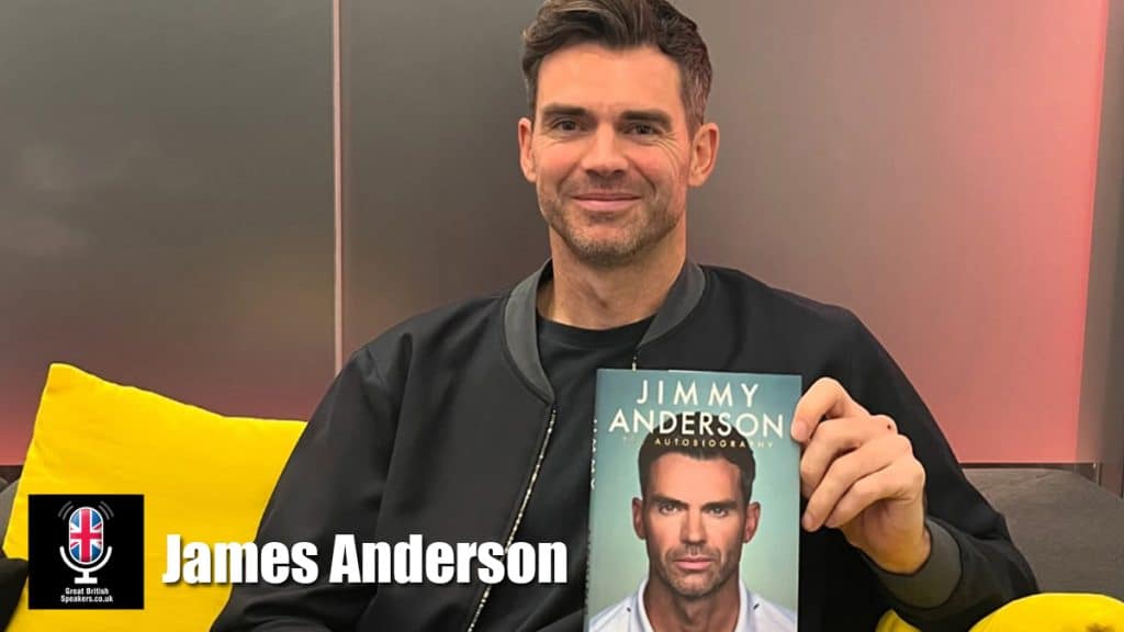 Jimmy Anderson hire England's best cricket bowler speaker book at agent Great British Speakers