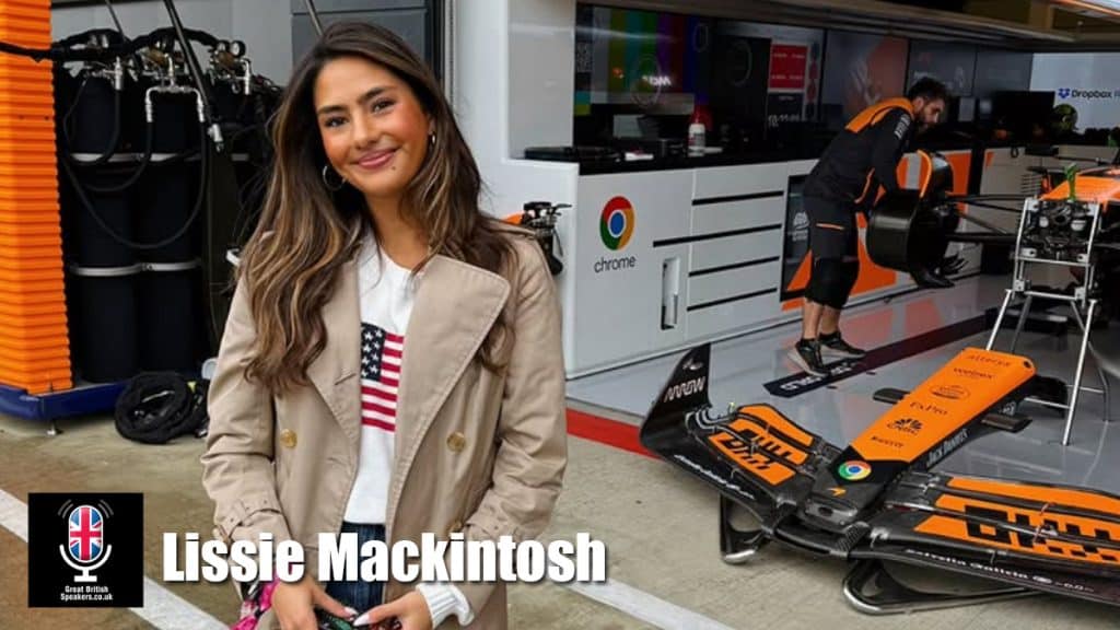 Lissie Mackintosh hire presenter speaker book at agent Great British Speakers