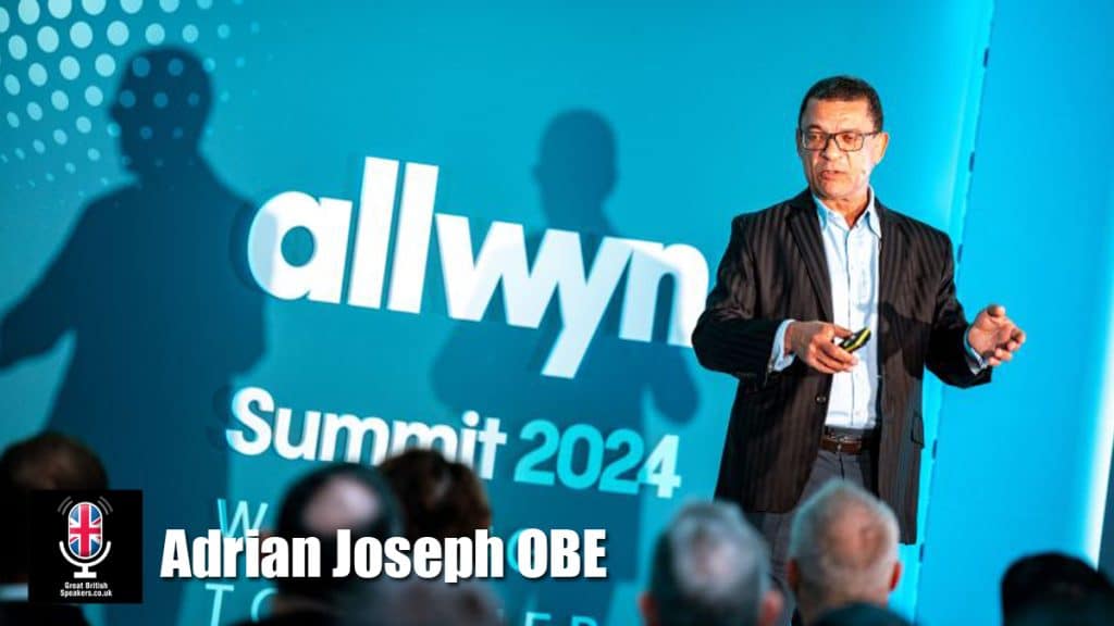 Adrian Joseph OBE hire AI focussed technologists speaker book at agent Great British Speakers