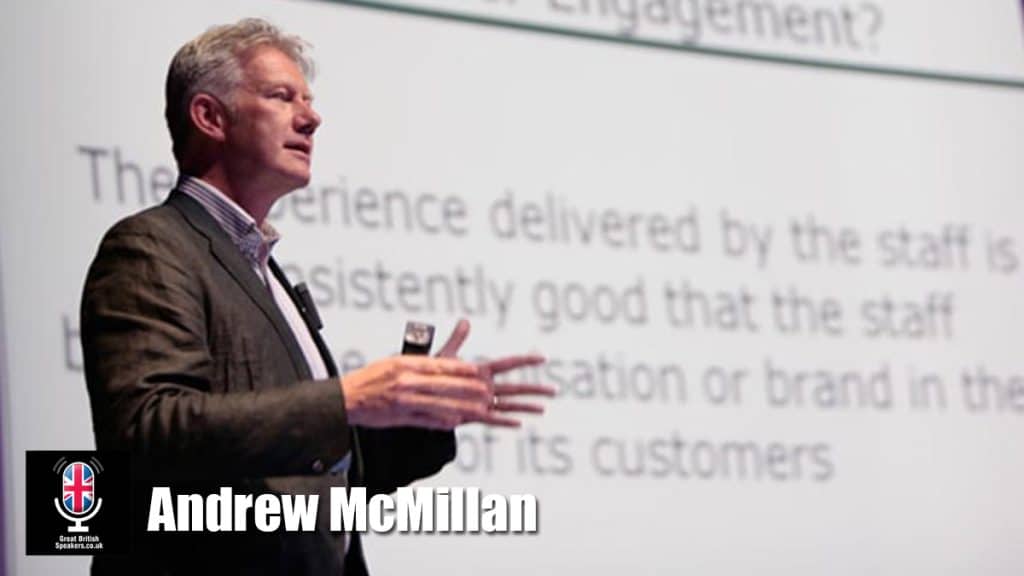 Andrew McMillan hire engaging service speaker book at agent Great British Speakers