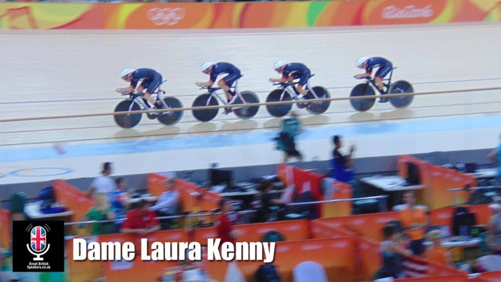 Dame Laura Kenny hire female Olympian speaker book at agent Great British Speakers