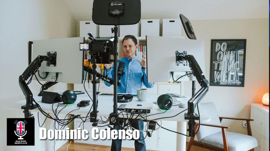 Dominic Colenso hire motivational sales and leadership speaker book at agent Great British Speakers.