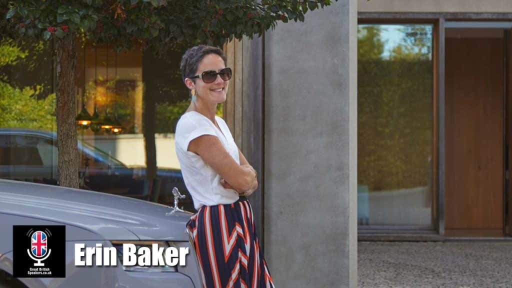 Erin Baker hire motoring thought leader speaker book at agent Great British Speakers