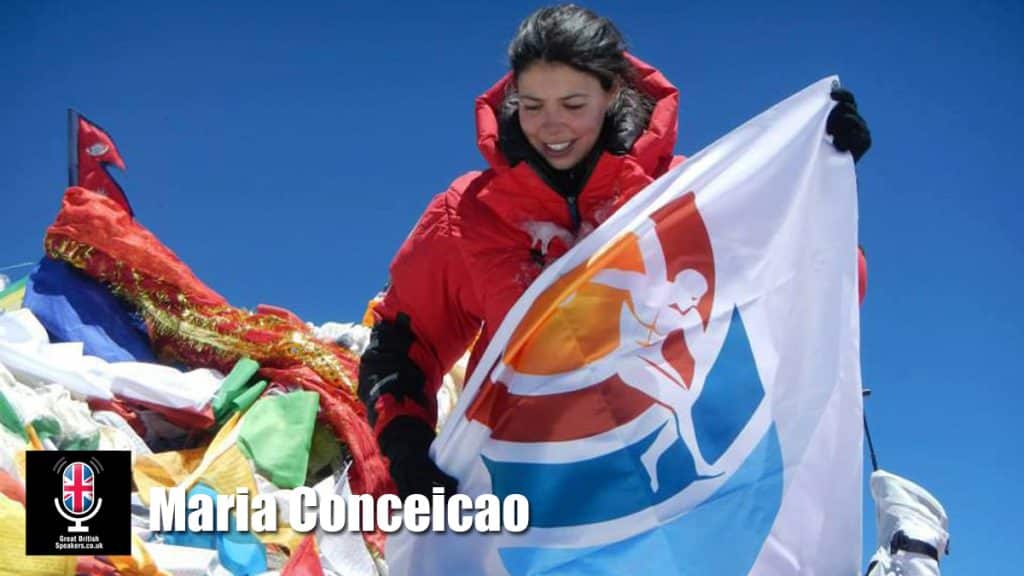 Maria Conceicao hire Guinness World Record holder speaker book at agent Great British Speakers...